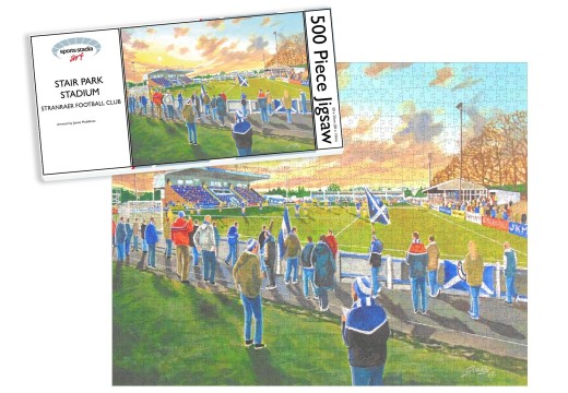 Stair Park Stadium Fine Art Jigsaw Puzzle - Stranraer Football Club