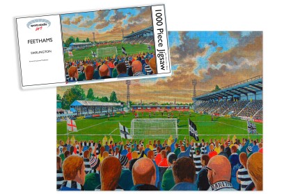 Feethams Stadium Fine Art Jigsaw Puzzle - Darlington FC